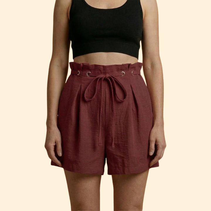 Women’s Casual Shorts with Grommet Detail