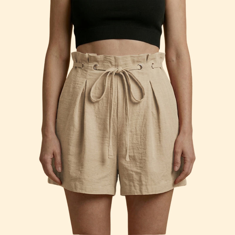 Women’s Casual Shorts with Grommet Detail