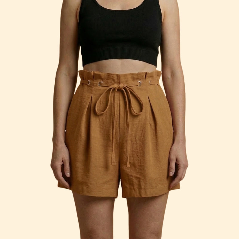Women’s Casual Shorts with Grommet Detail