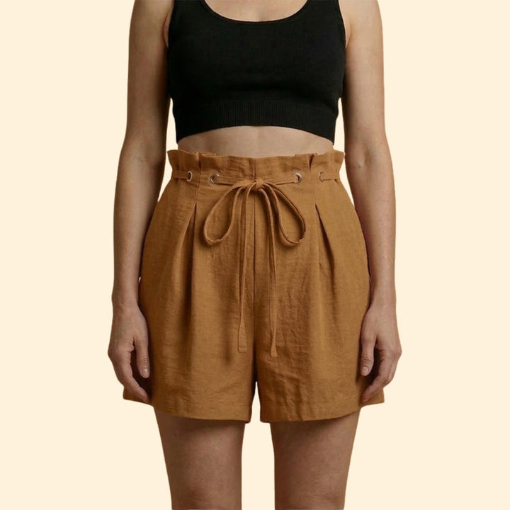 Women’s Casual Shorts with Grommet Detail