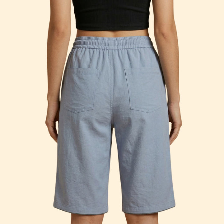 Women’s Casual Shorts with Patch Pockets