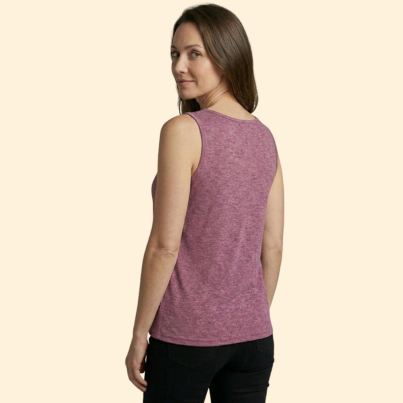 Women's Casual Sleeveless Top with Buttons