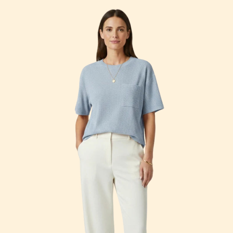 Women’s Casual T-Shirt with Front Pocket