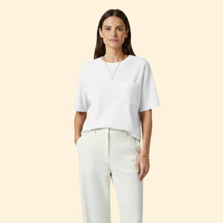 Women’s Casual T-Shirt with Front Pocket