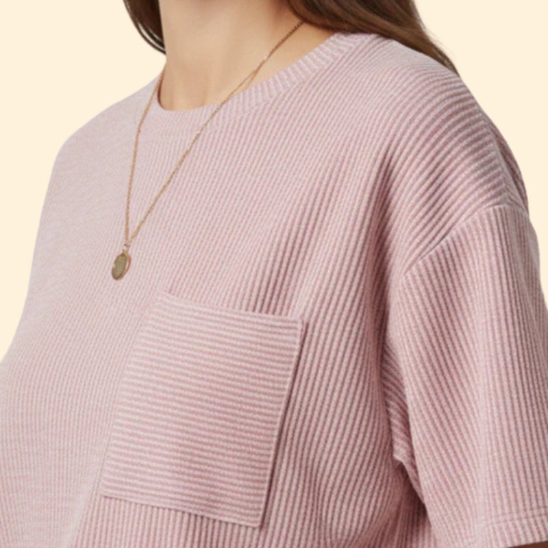 Women’s Casual T-Shirt with Front Pocket