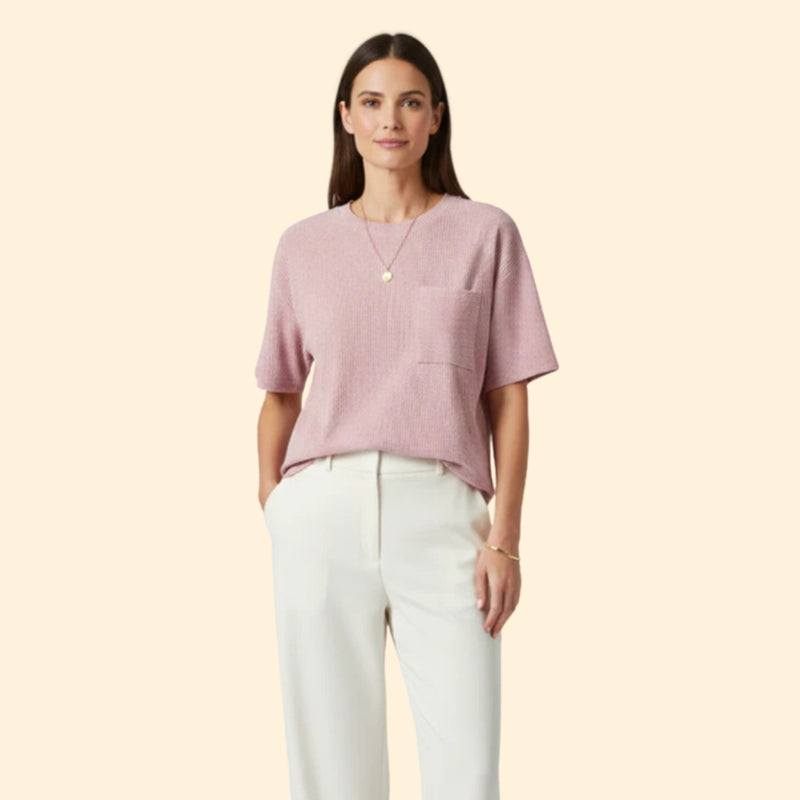 Women’s Casual T-Shirt with Front Pocket