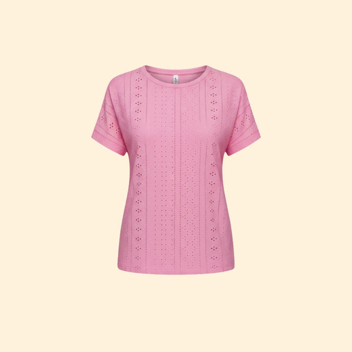 Women’s Casual T-Shirt with Lace Details