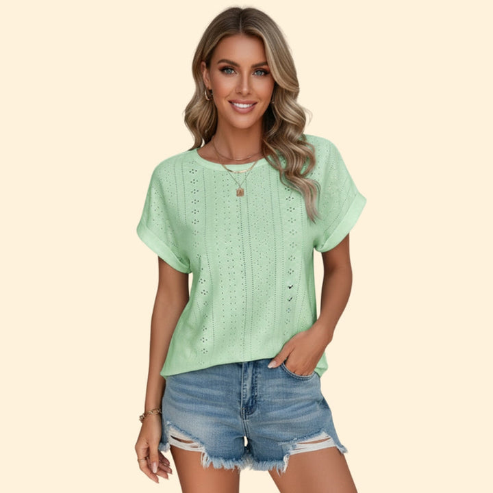 Women’s Casual T-Shirt with Lace Details