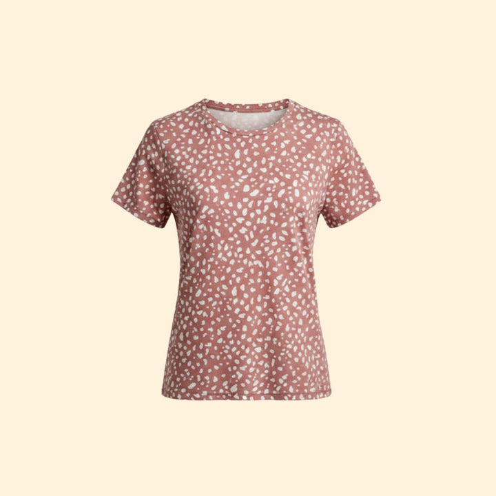 Women’s Casual T-Shirt with V-Neck Design