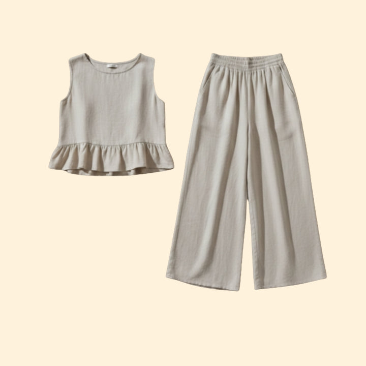 Women’s Casual Top and Pants Set for Summer