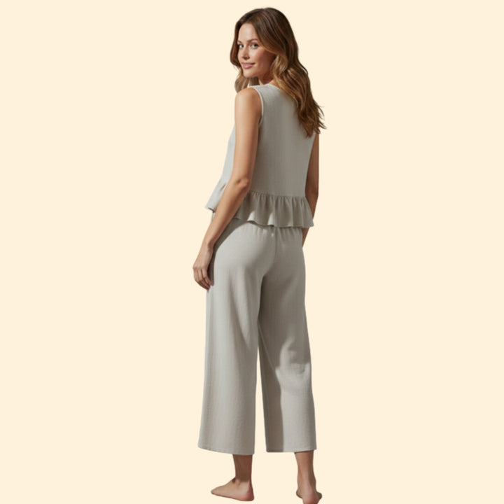 Women’s Casual Top and Pants Set for Summer