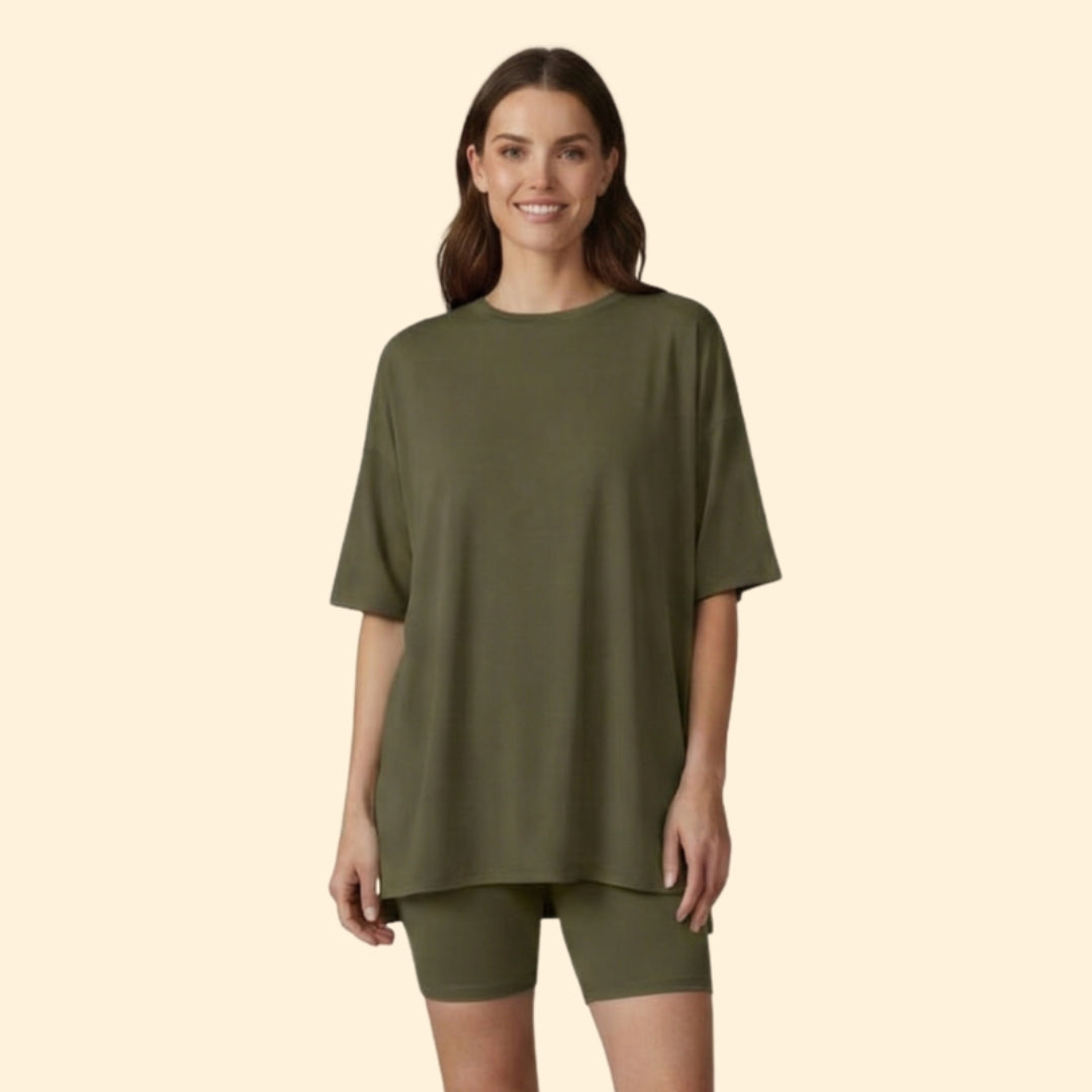 Women’s Casual Top with Matching Shorts