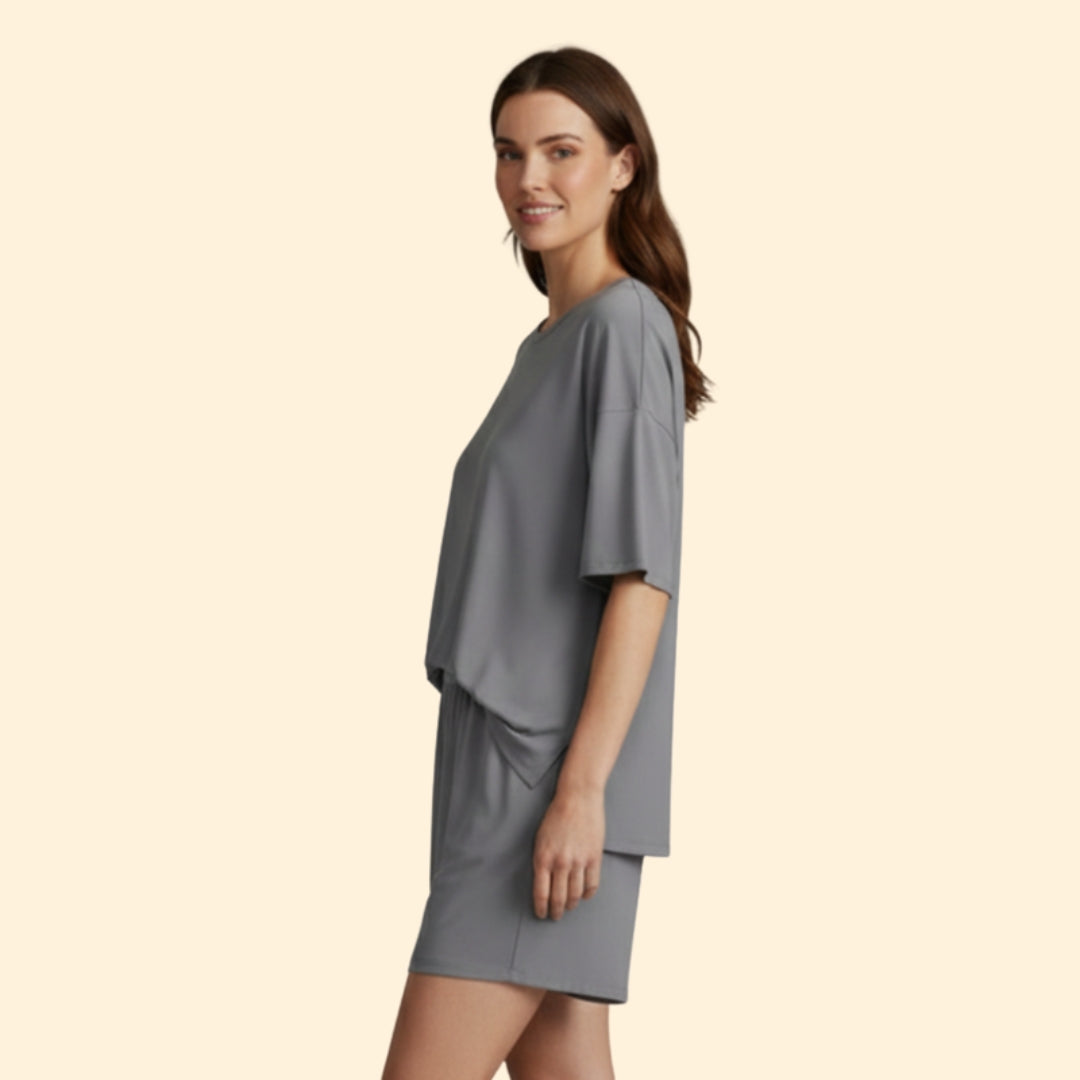 Women’s Casual Top with Matching Shorts