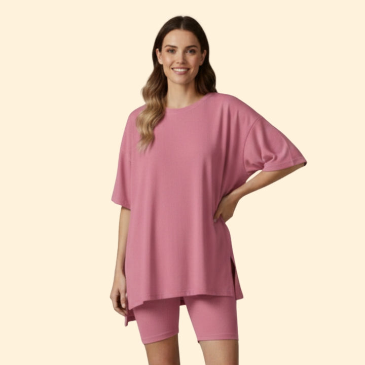 Women’s Casual Top with Matching Shorts