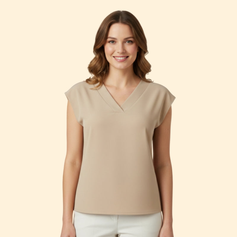 Women’s Casual Top with V-Neck