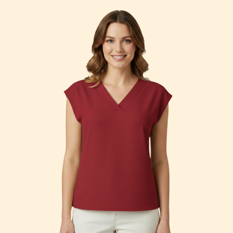 Women’s Casual Top with V-Neck