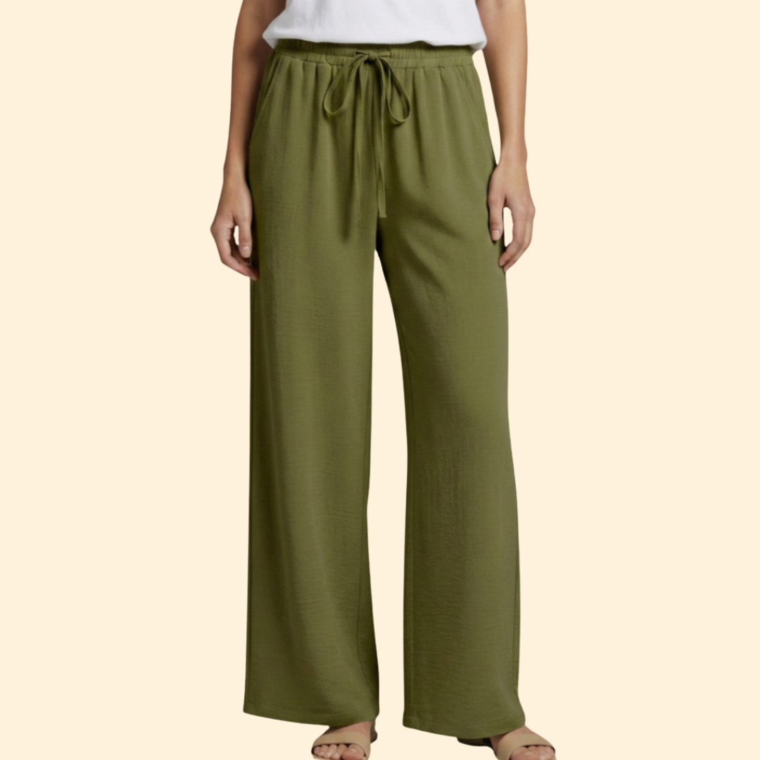 Women’s Casual Trousers with Elastic Waistband