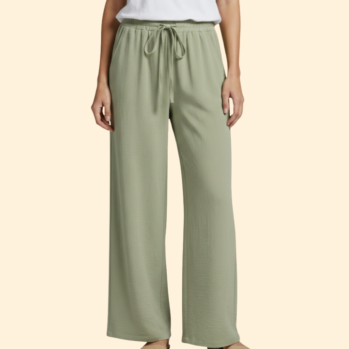 Women’s Casual Trousers with Elastic Waistband