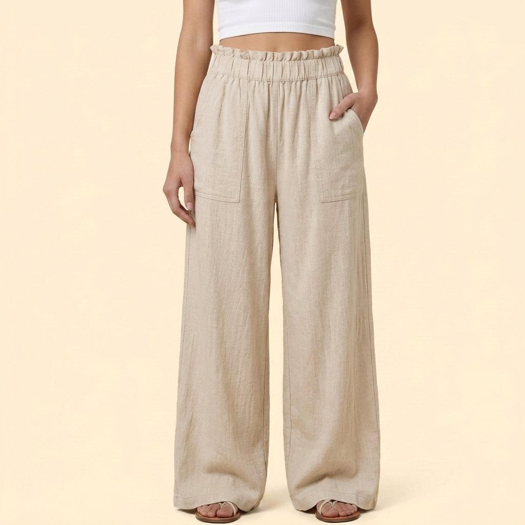Women’s Casual Trousers with Relaxed Fit Waist