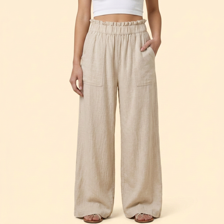 Women’s Casual Trousers with Relaxed Fit Waist