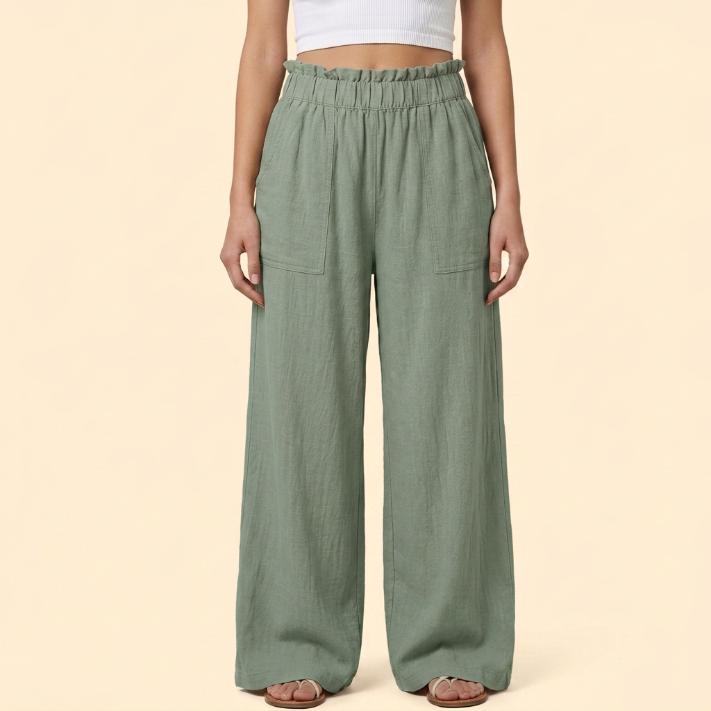 Women’s Casual Trousers with Relaxed Fit Waist