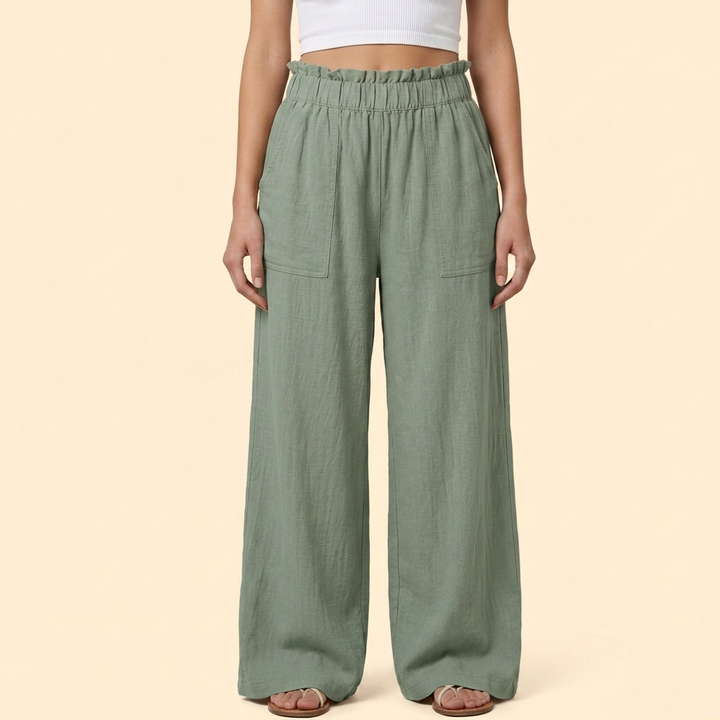 Women’s Casual Trousers with Relaxed Fit Waist