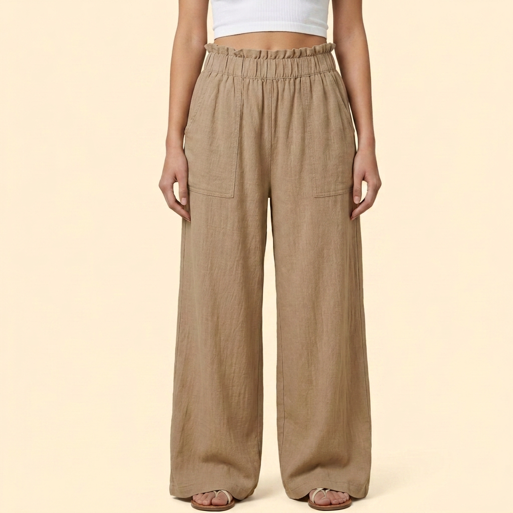 Women’s Casual Trousers with Relaxed Fit Waist