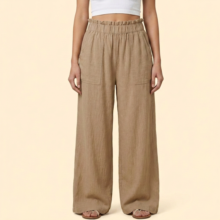 Women’s Casual Trousers with Relaxed Fit Waist