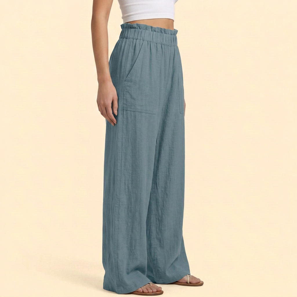 Women’s Casual Trousers with Relaxed Fit Waist