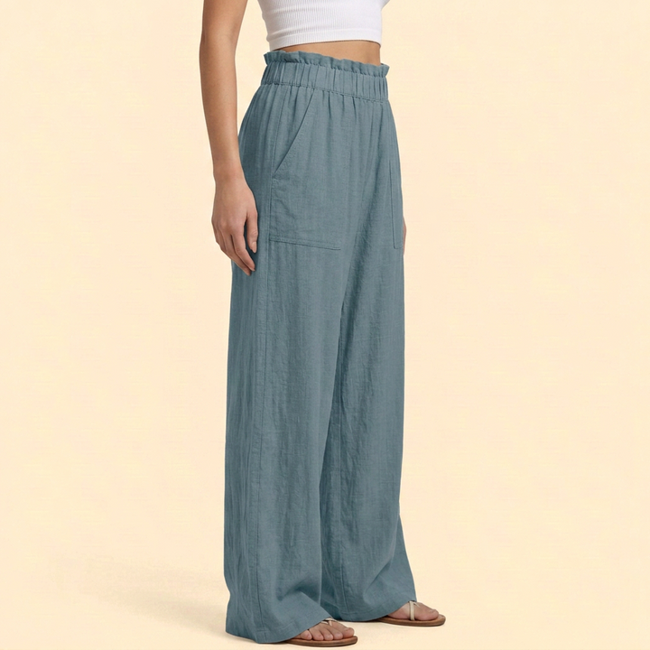 Women’s Casual Trousers with Relaxed Fit Waist
