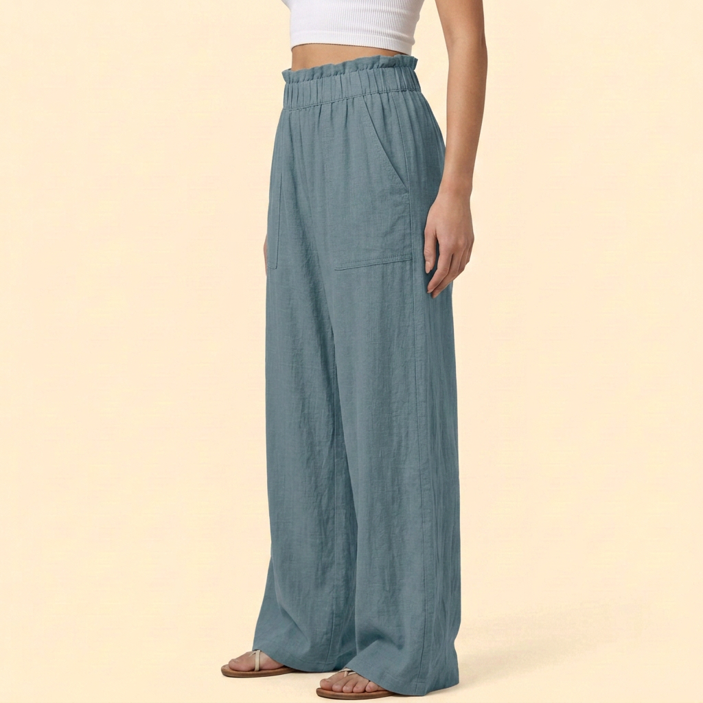 Women’s Casual Trousers with Relaxed Fit Waist