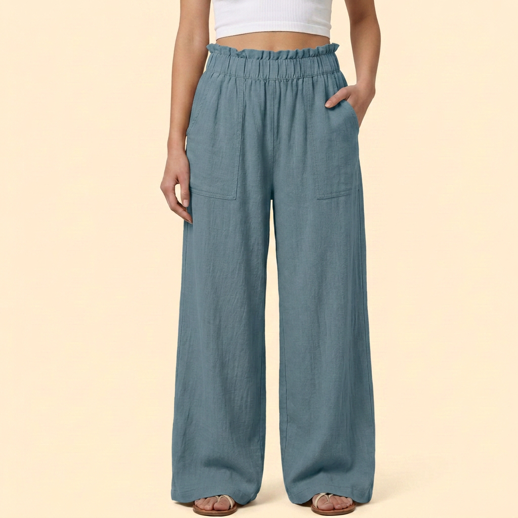 Women’s Casual Trousers with Relaxed Fit Waist