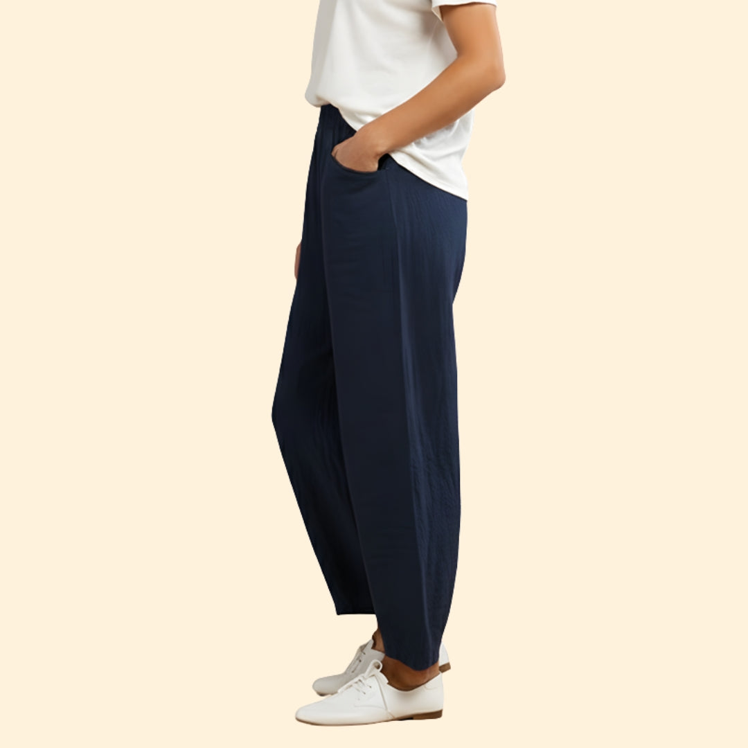 Women's Casual Trousers with Side Pockets