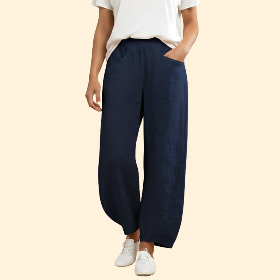 Women's Casual Trousers with Side Pockets