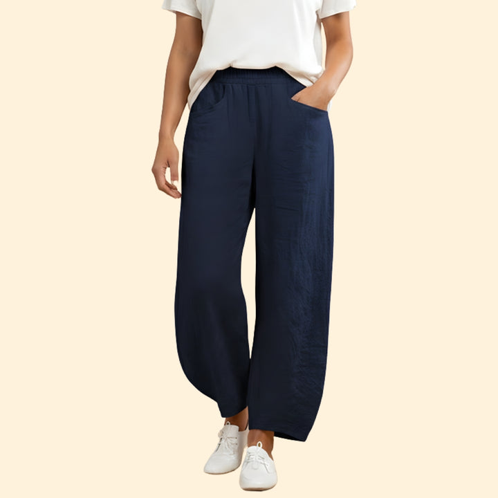 Women's Casual Trousers with Side Pockets