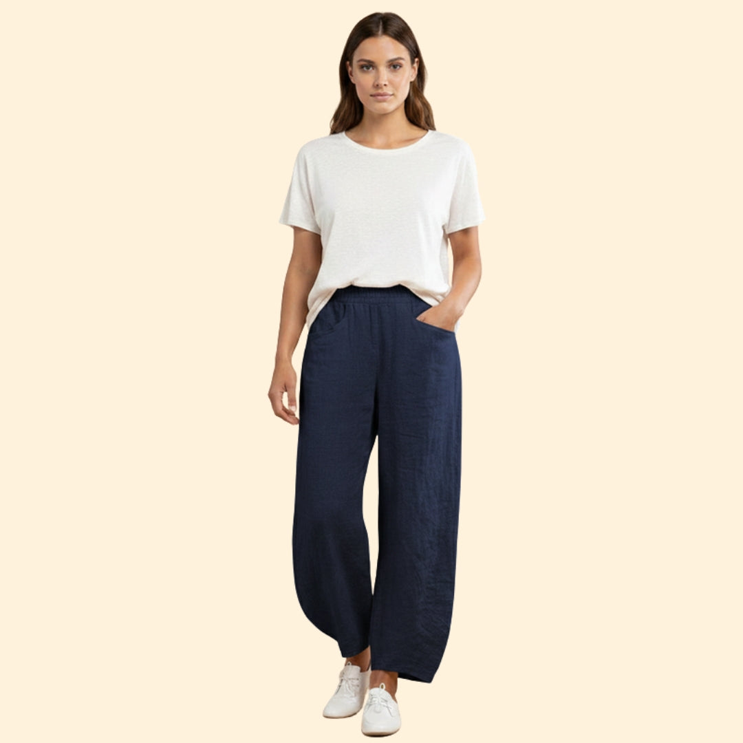 Women's Casual Trousers with Side Pockets