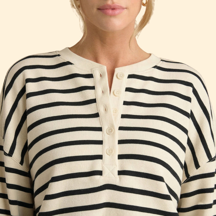 Women’s Casual Two-Piece Set with Stripes
