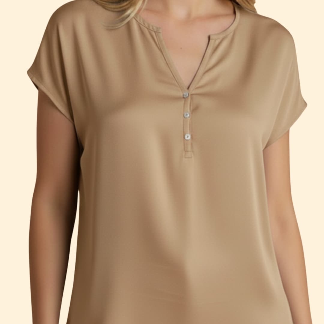 Women’s Casual V-neck blouse with Loose Fit