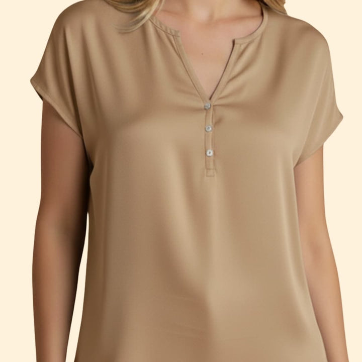 Women’s Casual V-neck blouse with Loose Fit