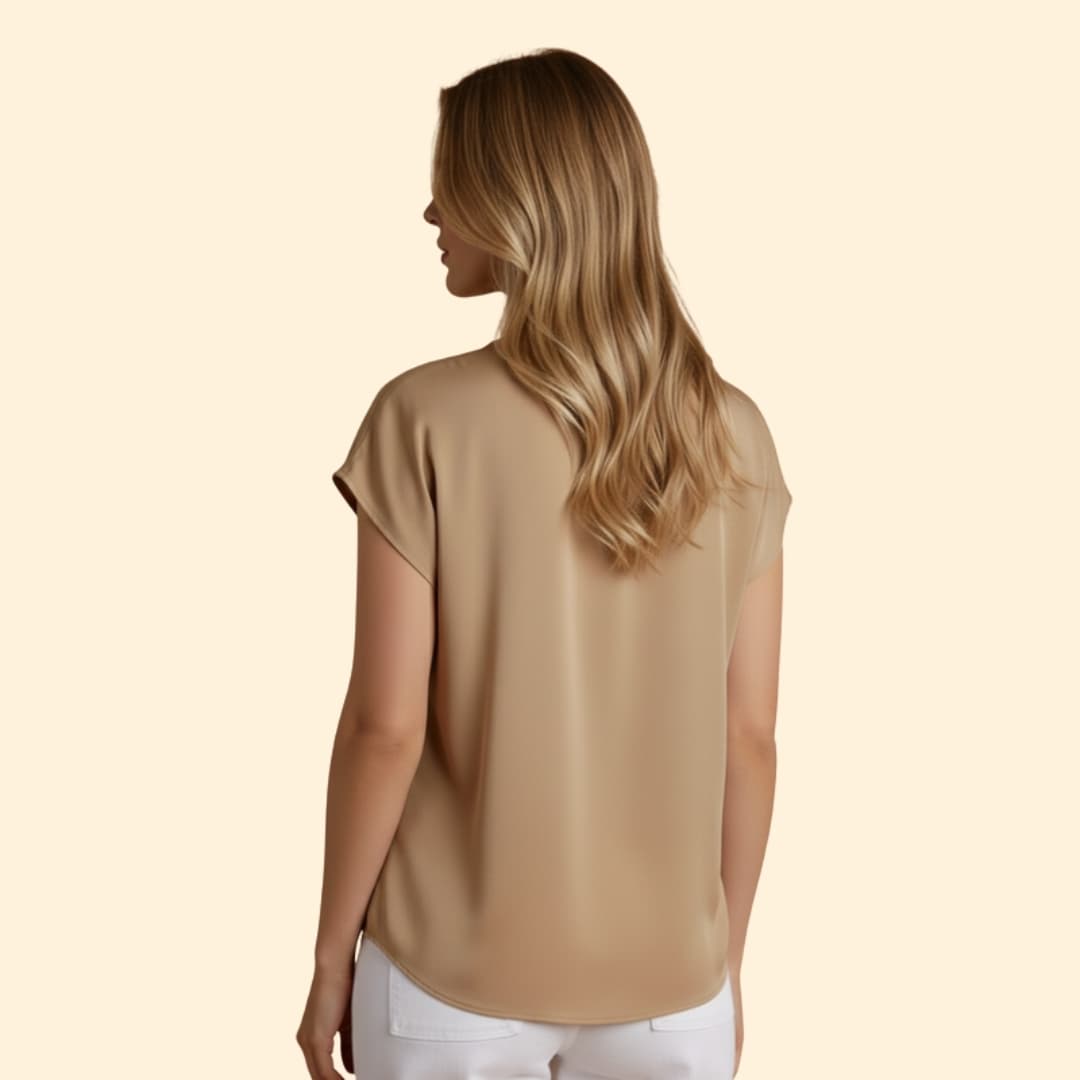 Women’s Casual V-neck blouse with Loose Fit