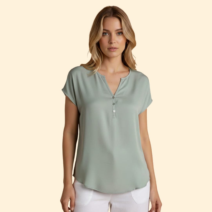 Women’s Casual V-neck blouse with Loose Fit