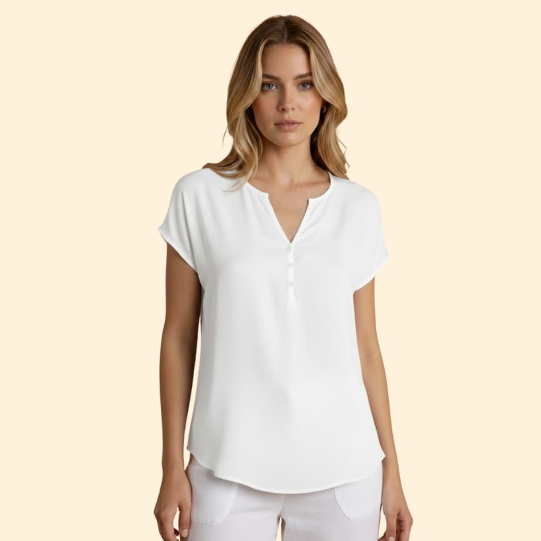 Women’s Casual V-neck blouse with Loose Fit