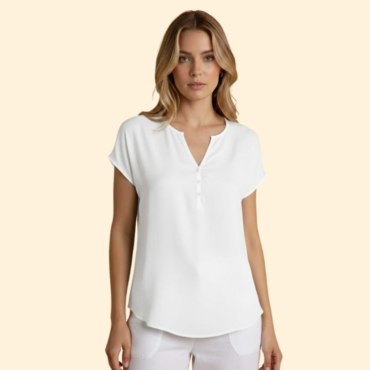 Women’s Casual V-neck blouse with Loose Fit