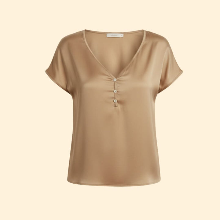 Women’s Casual V-neck blouse with Loose Fit