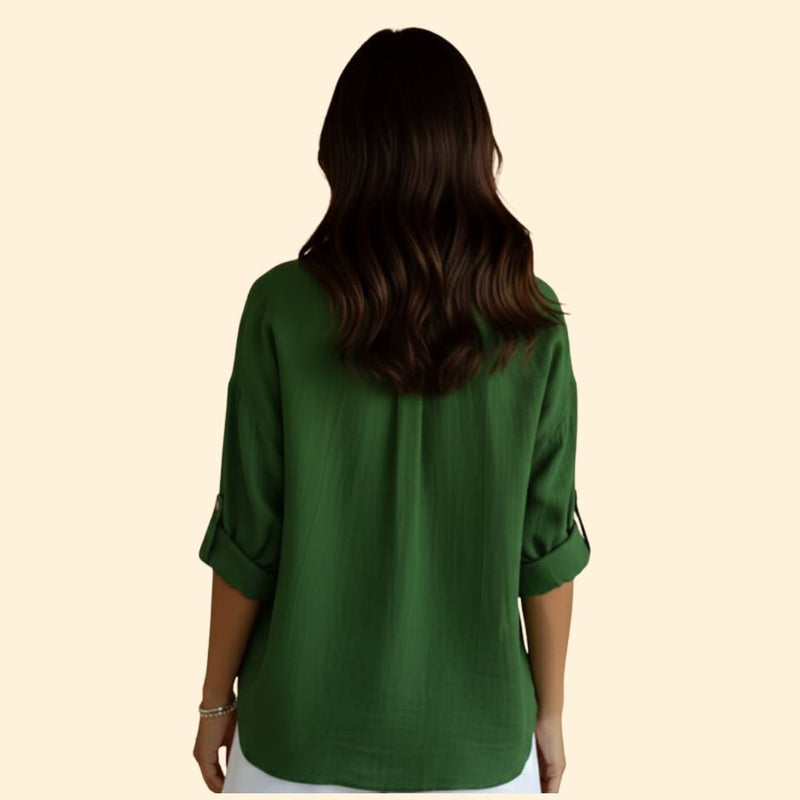 Women's Chic Casual Blouse with Button