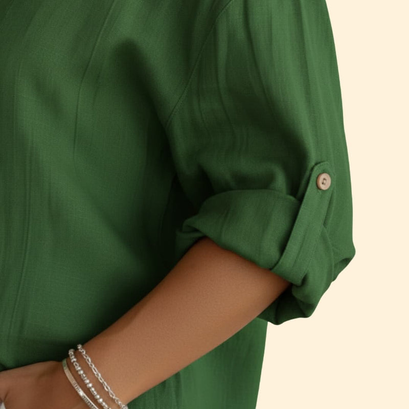 Women's Chic Casual Blouse with Button