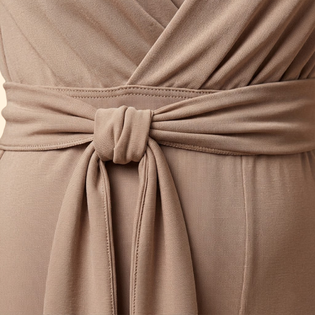Women’s Chic Jumpsuit with Deep V Neckline