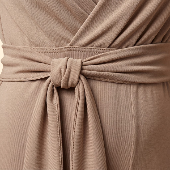 Women’s Chic Jumpsuit with Deep V Neckline