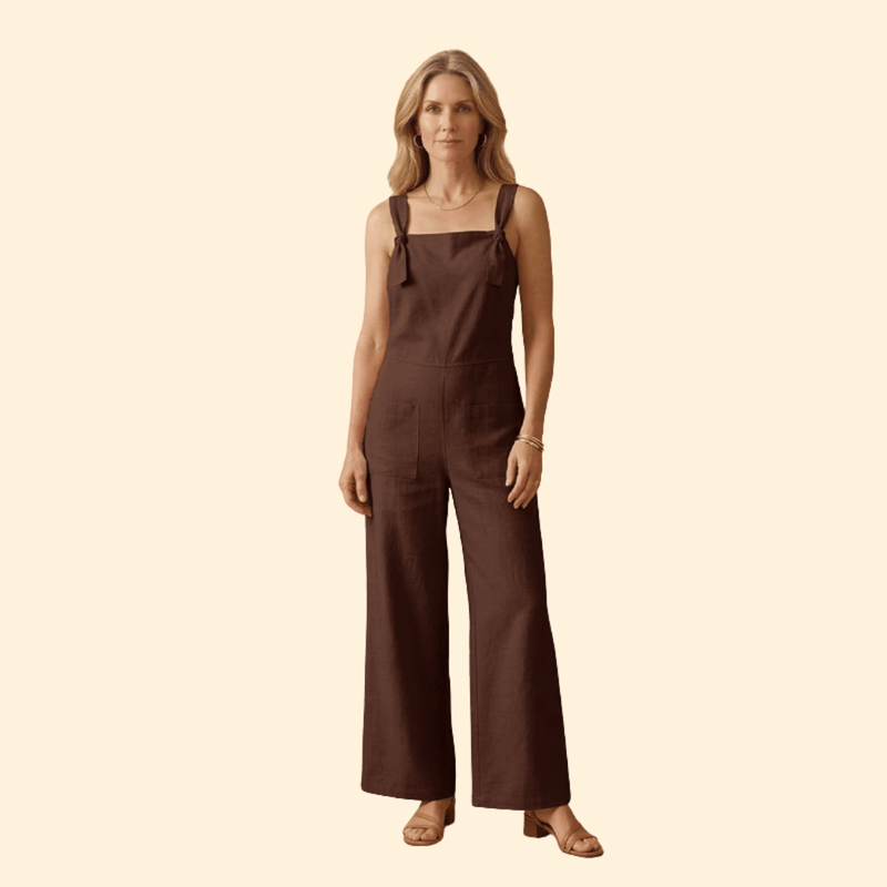 Women’s Casual Jumpsuit with Adjustable Straps