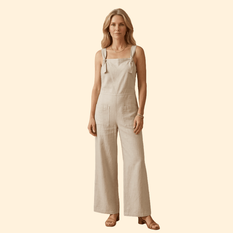 Women’s Casual Jumpsuit with Adjustable Straps